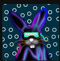 Rabbit.exe #0002 - Neon Outline